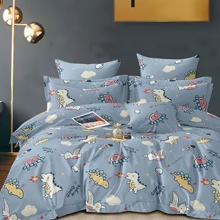 Annette 台灣製 舒柔棉 薄床包+枕套組