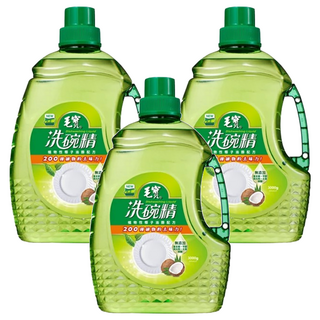 毛寶 洗碗精 植物性椰子油配方, 3kg, 3瓶