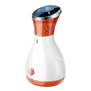 Smart Bearing 智慧魔力 頂級款艾絨砭石無線9段控制熱敷刮痧拔罐機, 紅光理療，天然砭石，9檔吸力，刮痧走罐，9檔發熱，艾灸拔罐, 木紋紅色