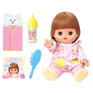 小美樂小奈娃娃組，配件豐富，包含娃娃、衣服、奶瓶、梳子、包巾，激發孩子想像力與創造力, 1組