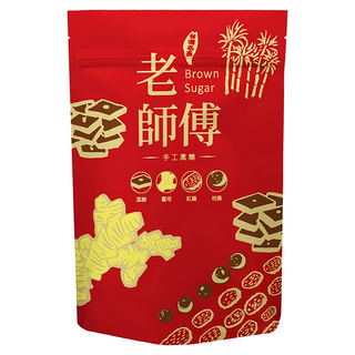 老師傅 黑糖玫瑰四物茶磚, 500g, 1入, 1袋