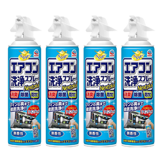 EARTH 地球製藥 免水洗消臭除菌冷氣清潔劑, 99.9%抑菌, 420ml, 4瓶