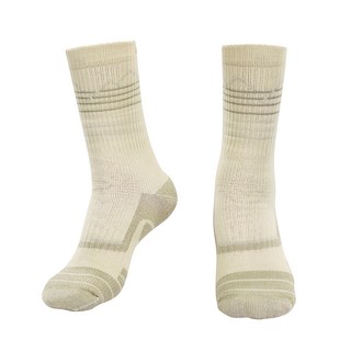 ATUNAS 歐都納 中筒厚底羊毛襪 A1ASGZ04N L 卡其色 1雙 保暖 登山襪