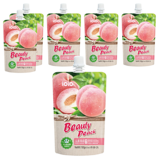 十全 iOiO 食在愛我 元素蒟蒻 膠原蛋白蜜桃, 添加12種維生素, 含日本膠原蛋白胜肽, 150g, 6包