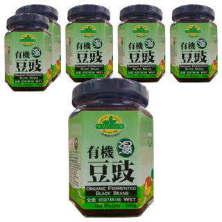 味榮 有機濕豆鼓, 黑豆天然發酵古法釀製, 素食可用, 200g, 6罐