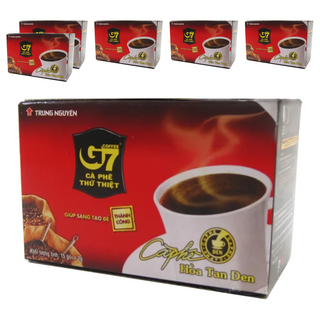 G7 純黑咖啡, 細膩粉末，小包裝方便攜帶，越南旅行必備, 2g, 15包, 6盒