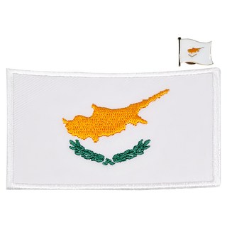 A-ONE 匯旺 塞浦路斯國旗刺繡DIY別針組徽章, 塞浦路斯, 2組