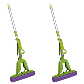 多麼潔 YT膠綿拖把 台灣製造 可調節拖把桿, 725g, 2支