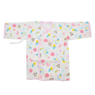 PUKU 藍色企鵝 印花紗布肚衣, 100%棉紗布, 粉色, 台灣製造, 50cm