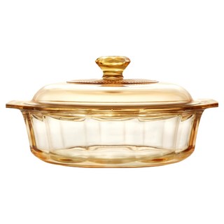 Corelle Brands 康寧餐具 Visions 晶鑽透明鍋 1.5L, 20cm, 黃色, 1個