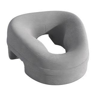 ANTIAN 美容院鏤空記憶棉按摩SPA趴枕/家用推拿枕頭/按摩頭枕/趴趴午睡枕, 淺灰色, 1個