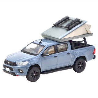 TARMAC WORKS 1/64 豐田 Toyota Hilux 露營裝備 灰色, 1個