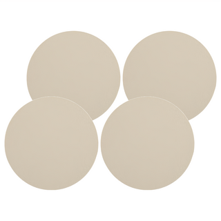 小麥購物 硅藻土軟杯墊 G429, 米黃色, 4個