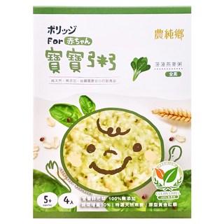 農純鄉 菠菠燕麥粥 4包, 600g, 1盒