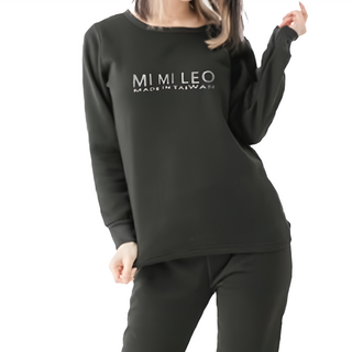 MI MI LEO 台製保暖刷毛居家LOGO休閒服