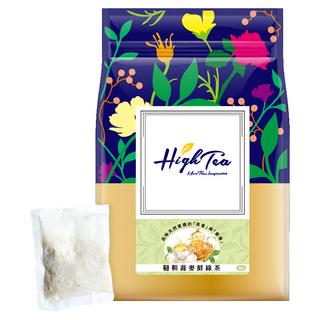 High Tea 伂橙 韃靼蕎麥鮮綠茶家庭分享包, 9g*20包, 無糖蕎麥綠茶, 1袋