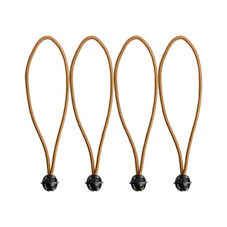 Forest Outdoor 群森戶外 軍事風彈性束球 25cm, 卡其色, 4顆