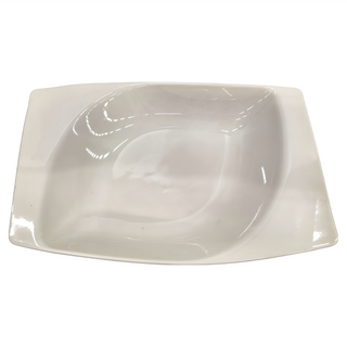 TATUNG 大同磁器 象牙強化 29型 長形湯皿, 白色, 1個