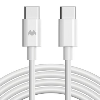 GOOSPERY Type C-Type C快速充電線 白色 1個 1m