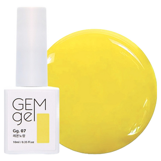 SM IVIT GEM gel 彩色美甲凝膠, 10ml, 07 檸檬黃, 1瓶