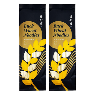 日舒醒 燕麥磨成麵, Buck Wheat Noodles 蕎麥麵, 方形麵體 扎實Q彈, 無色素 無防腐劑 無人工香料 無二氧化硫, 225g, 2包
