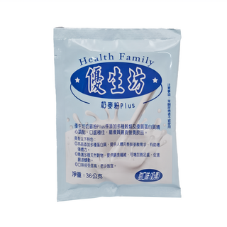 優生坊 奶麥粉 PLUS (甜口味), 36g, 1盒