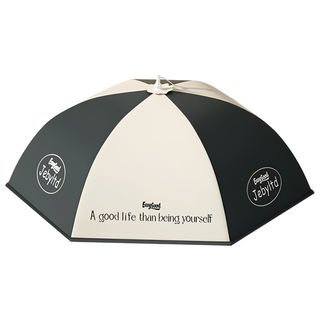 couselect 傘式折疊加厚鋁箔保溫菜罩 防塵防蟲, 70 x 70 x 28cm, 1個