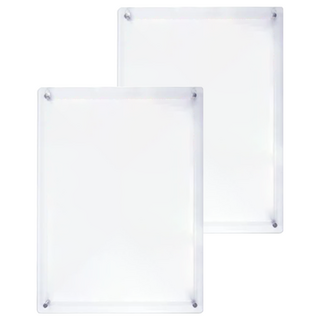 W.I.P 台灣聯合文具 A4吊掛式證件相框架 直/橫皆可使用, 透明色, 2個