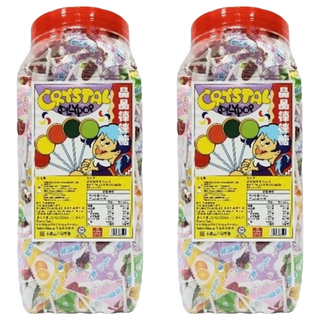 晶晶 棒棒糖 240份, 2罐, 1.56kg