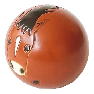 USABURO KOKESHI 卯三郎木芥子 十二生肖 木製擺飾 - 馬 5.8xH5cm, 1個