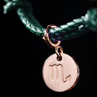 RADIANT STAR 璀璨之星 占星物語可換墜飾星座符號可調式真皮編織手環 VRS148-159