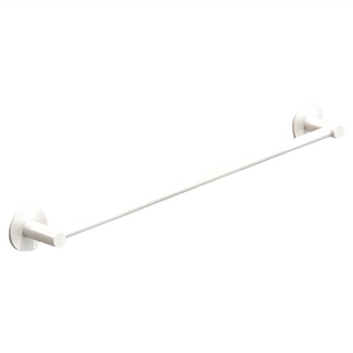 妃妃嚴選 太空鋁免釘毛巾架 單桿, 40cm, 白色, 1個
