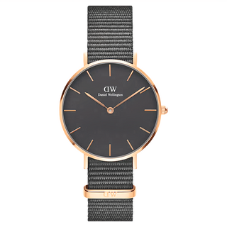 Daniel Wellington 手錶, DW00100215, 帆布錶帶, 不鏽鋼錶殼, 石英機芯, 生活防水3ATM, 1支