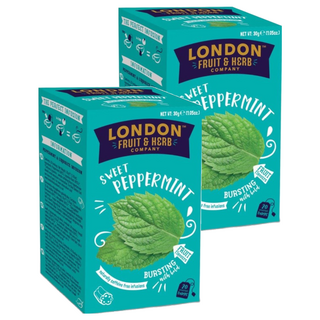 LONDON F&H 芙賀茶 香甜薄荷, 無咖啡因, 1.5g, 20包, 2盒