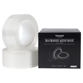 Tamsaa 矽膠防水防霉美縫貼, 5公分 x 10M 2捲, 1盒