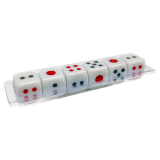 King 0號豆骰子 16mm 6個 - 桌遊配件、益智遊戲、趣味骰子, 1組