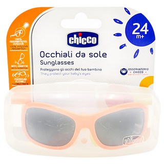 Chicco 兒童專用太陽眼鏡 阻擋夏日紫外線 鏡框舒適不易變形 凹折彎曲免擔心, 衝浪貓熊橘, 13 x 10.5 x 4cm, 1盒