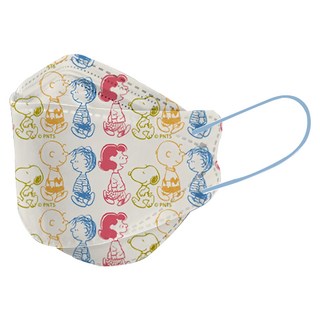 收納王妃 史努比 KF94醫療口罩 HW003004 17.5 x 9.5cm, 彩色夥伴, 10片, 5盒