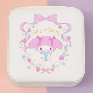 Sanrio 三麗鷗 花圈系列 拉鍊飾品盒 BF198A-5, 美樂蒂, 1個