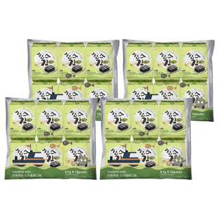 chun pin 雋品 岩燒海苔 沁の香檸口味 12包, 44.4g, 4袋