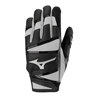Mizuno 美津濃 打擊手套, 1雙, 黑色 + 白色
