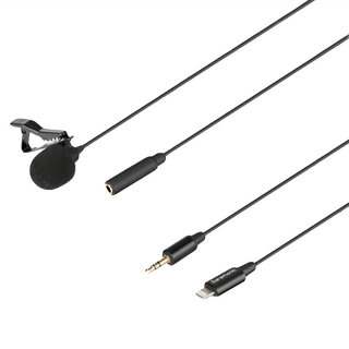 Saramonic 楓笛 LavMicro U1A 全向型領夾麥克風， Lightning接頭 iOS設備專用 2公尺長, 1組