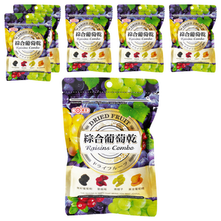 惠香 綜合葡萄乾，含無籽葡萄乾、蔓越莓、青提子、黃金葡萄乾，6oz (170g), 6包
