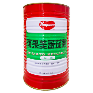 KAGOME 可果美 蕃茄醬 純素, 4.5kg, 1桶