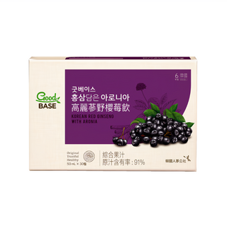 Good BASE 高麗蔘野櫻莓飲 30包 Set, 補充能量，提升青春保護力，元氣美妍, 1.5L, 1盒