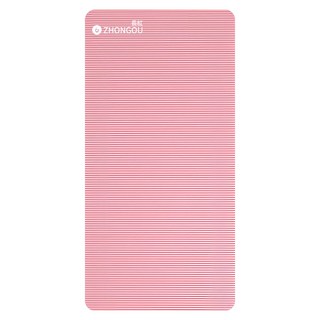 ZHONGOU 長紅 NBR加厚款瑜珈墊/防滑墊/地墊 YG58 附綁帶+背袋+拉力繩或拍拍球(顏色款式隨機), 粉色, 1組