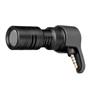 Saramonic 楓笛 SmartMic+ 智慧型手機麥克風, 指向性電容麥克風，75Hz至20kHz頻率範圍, 1個, 黑色