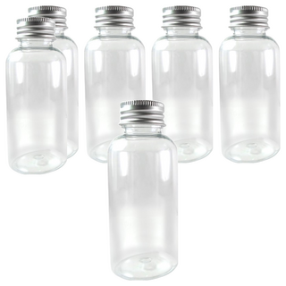 台灣 COSMOS 鋁蓋瓶, 透明, 6個