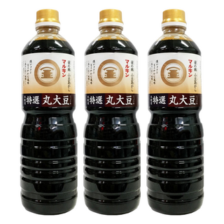 MARUKIN 丸金 特選丸大豆醬油, 1L, 3瓶