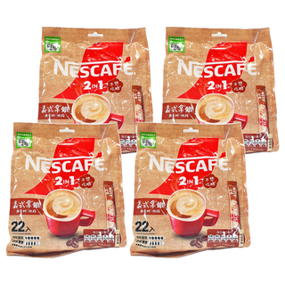 NESCAFE 雀巢咖啡 二合一 義式拿鐵, 12g, 22入, 4袋